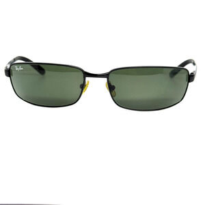 Ray-Ban RB3194 006 Sunglasses FRAMES ONLY Black Wrap 59-17 Italy 19620